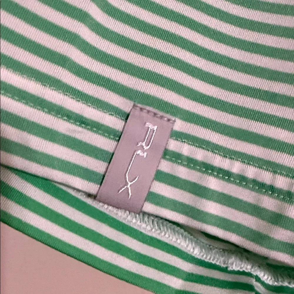 RLX Ralf Lauren Green Striped Men's Polo Shirt L golf perfect casual vacation